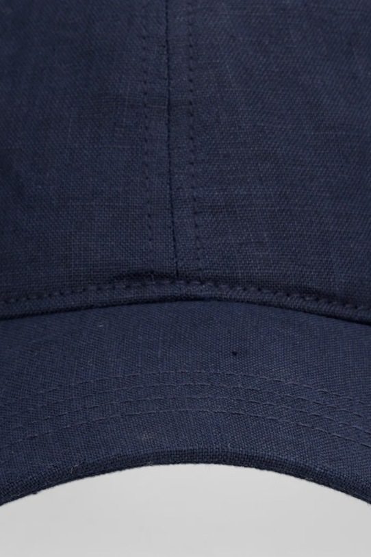 Gant czapka z daszkiem męska lniana 9901305 granatowy SS26