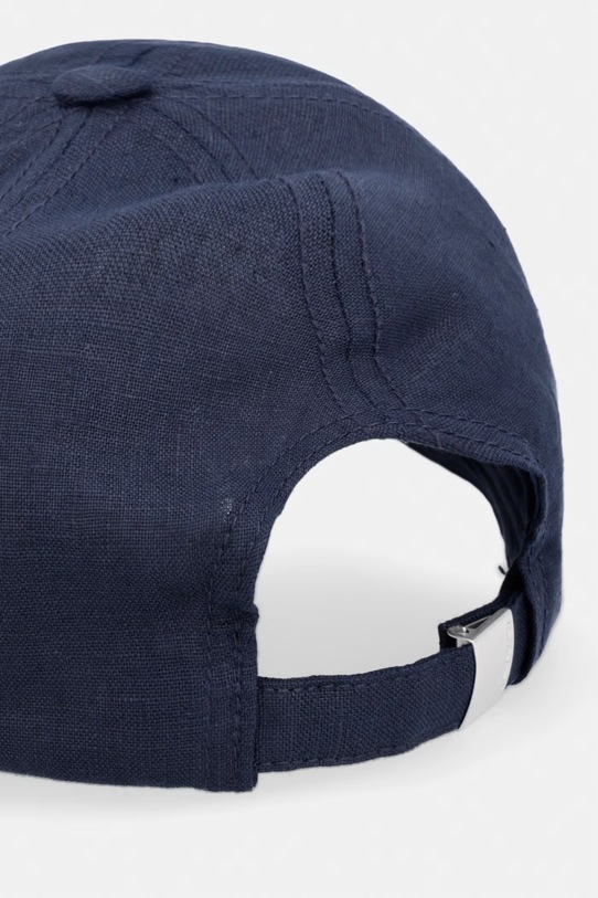 Akcesoria Gant czapka z daszkiem męska lniana 9901305 granatowy