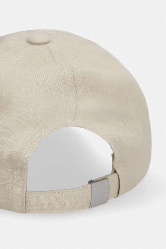 Akcesoria Gant czapka z daszkiem męska lniana 9901305 beżowy