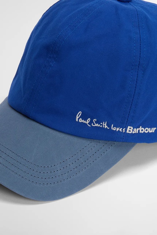 Barbour x Paul Smith Cap baseball cap bawełniana męska niebieski MHA0964BL71