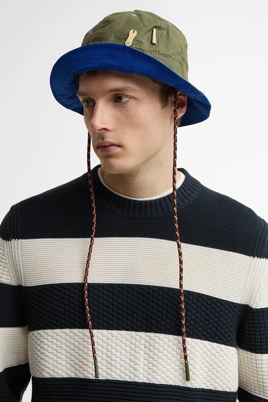 Памучна шапка Barbour x Paul Smith 6 Panel MHA0965GN32