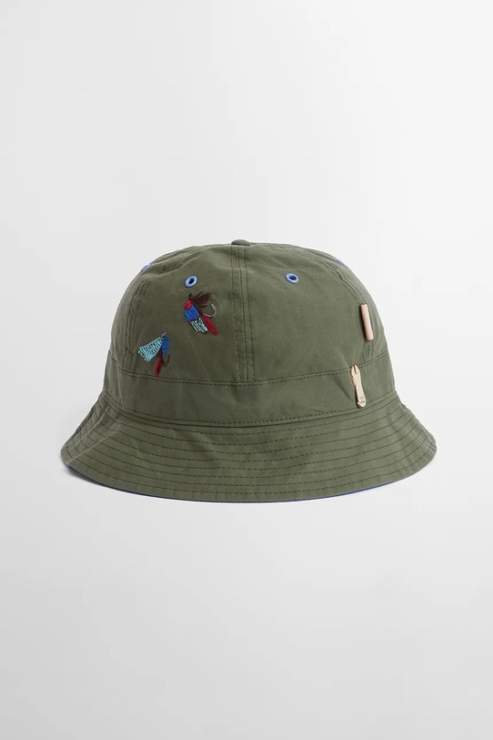 Памучна шапка Barbour x Paul Smith 6 Panel зелен MHA0965GN32