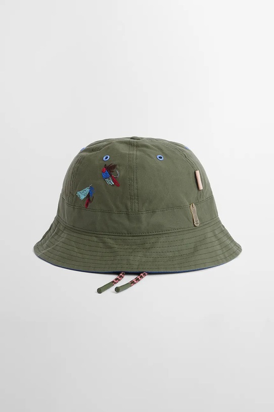 Памучна шапка Barbour x Paul Smith 6 Panel MHA0965GN32 зелен SS26