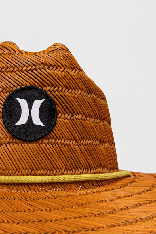 Hurley kapelusz z szerokim rondem męski HIHM0018 brązowy SS26