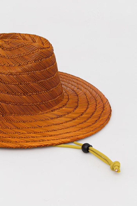 Akcesoria Hurley kapelusz z szerokim rondem męski HIHM0018 brązowy