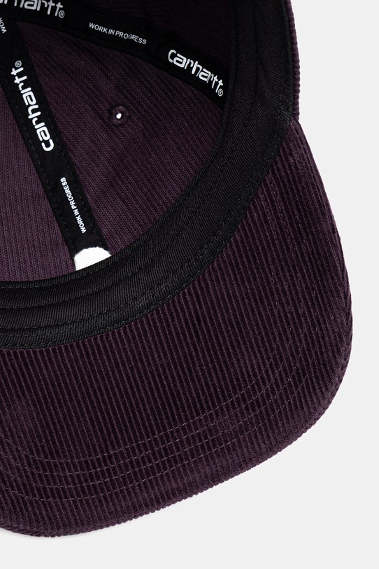 Carhartt WIP Harlem Cap czapka baseballowa sztruksowa męska fioletowy I036729.3MFXX