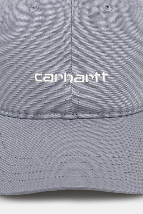 Carhartt WIP Canvas Script Cap czapka bejsbolowa bawełniana męska I028876.1SFXX niebieski SS26