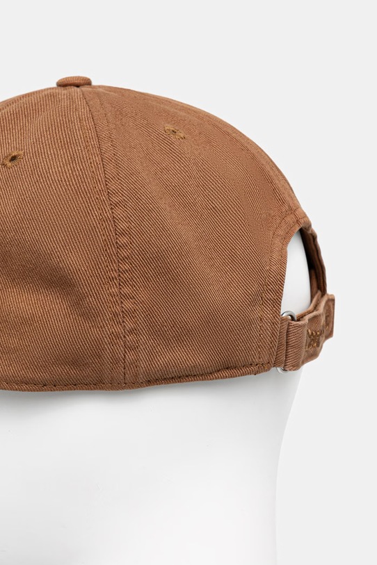 Akcesoria Carhartt WIP Heart Metal Cap czapka bejsbolówka bawełniana męska I036302.3QGXX brązowy