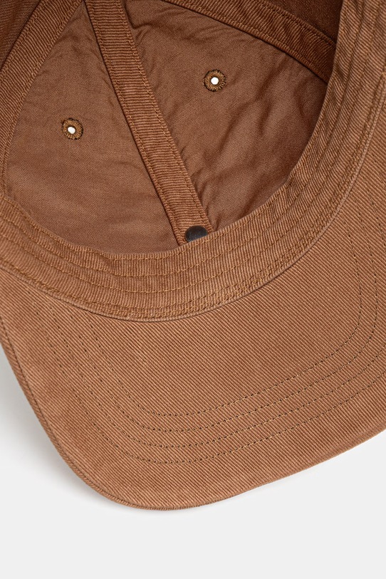 Carhartt WIP Heart Metal Cap czapka bejsbolówka bawełniana męska brązowy I036302.3QGXX