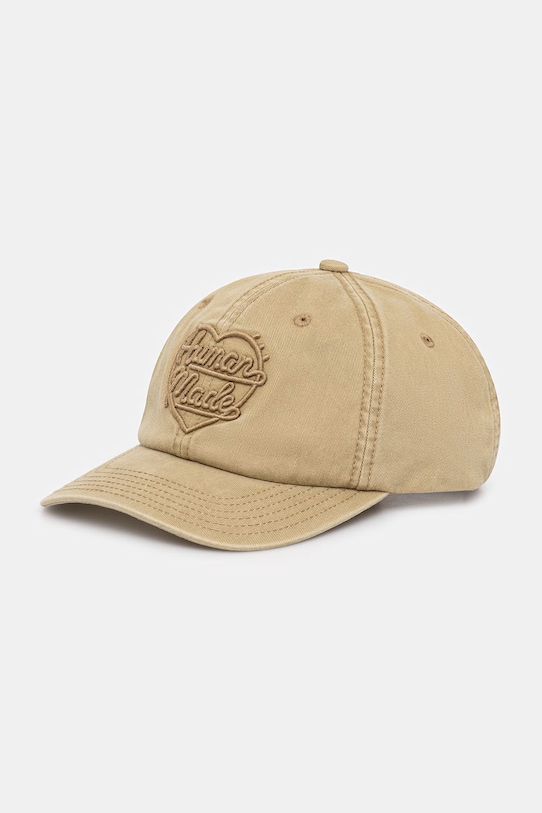Human Made 6PANEL CAP baseball cap bawełniana damska beżowy HM31GD021