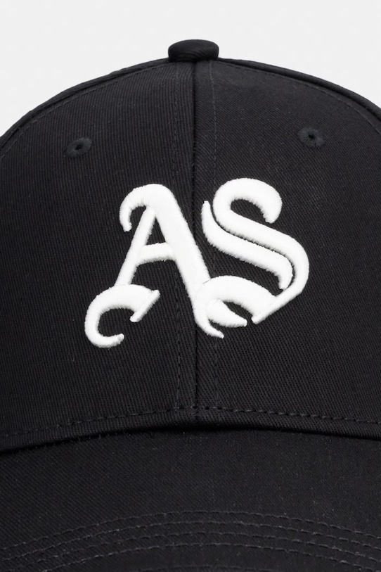 AllSaints kšiltovka pánská bavlněná 29M009XE černá SS26