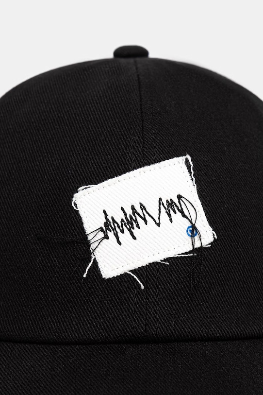 Ader Error czapka bejsbolowa bawełniana męska BN23FYHW0201BK czarny SS26