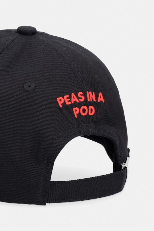 Akcesoria Kenzo czapka z daszkiem bawełniana FG58AC101F45 czarny