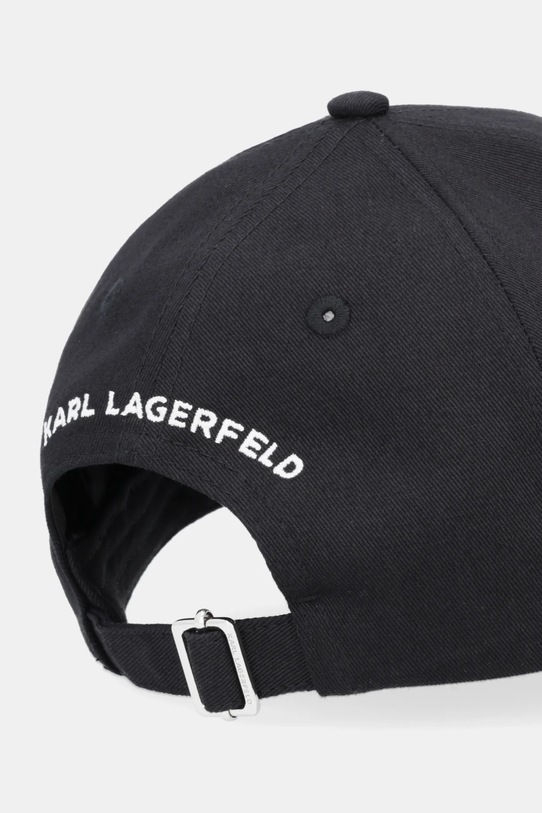 Doplňky Bavlněná baseballová čepice Karl Lagerfeld IKON B1W33019 černá