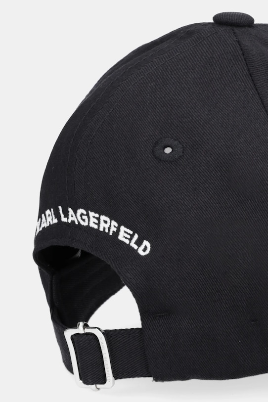 Dodaci Pamučna kapa sa šiltom Karl Lagerfeld IKON B1W33096 crna