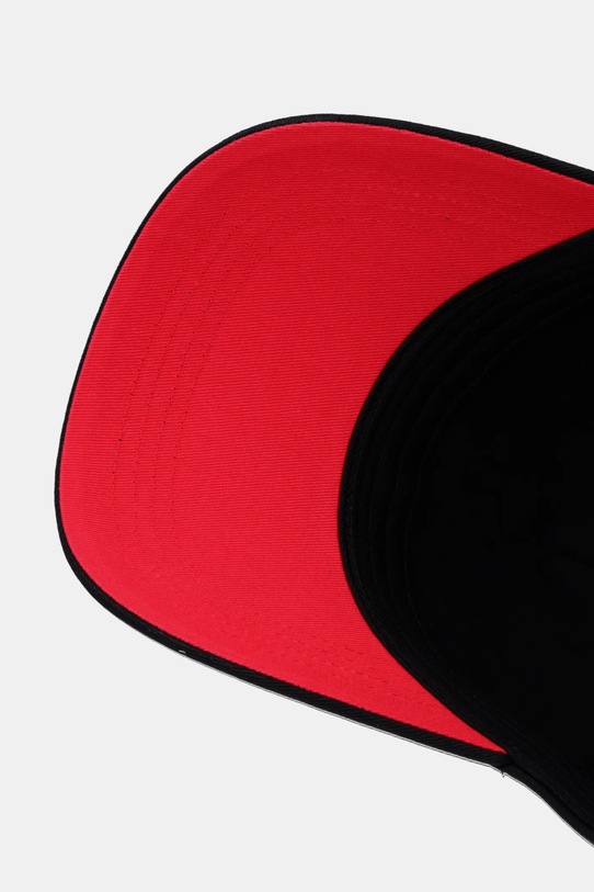 Karl Lagerfeld czapka z daszkiem bawełniana IKON czarny B1W33096