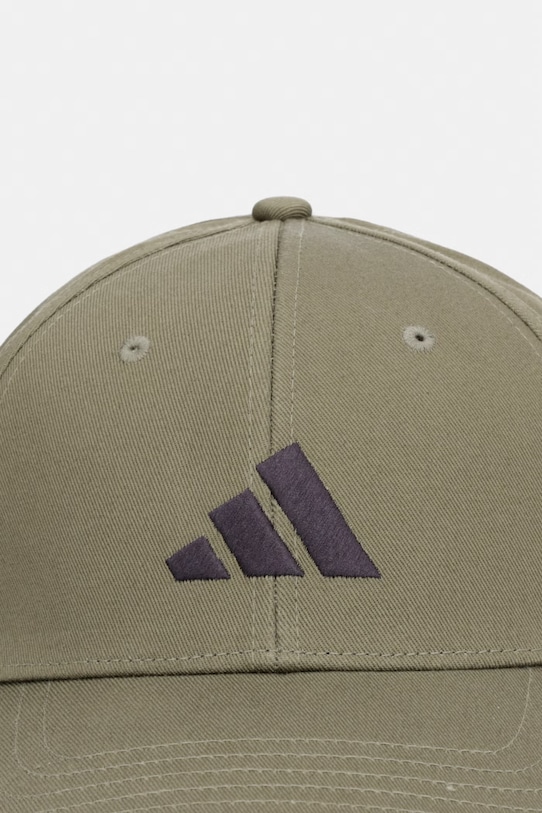 adidas czapka z daszkiem bawełniana BB Cap JP0395 zielony SS26