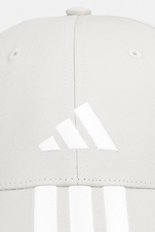 adidas czapka z daszkiem bawełniana Bball JW6036 beżowy SS26
