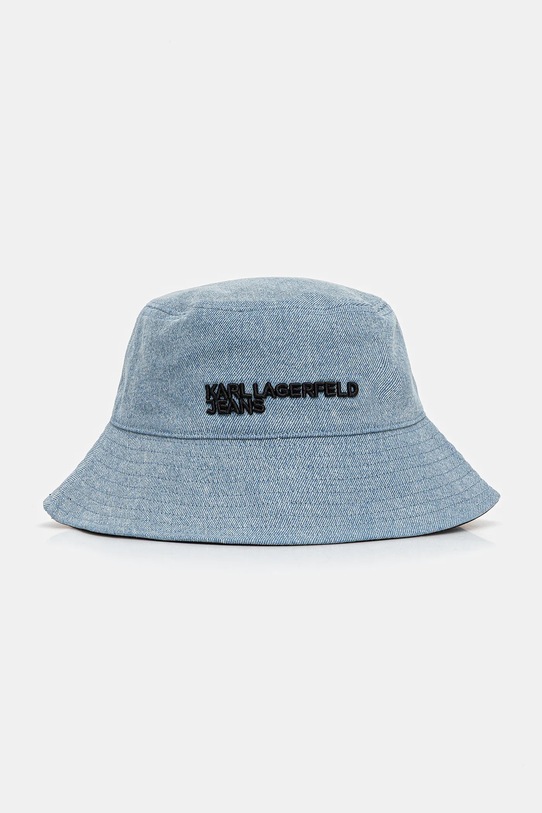 Karl Lagerfeld Jeans kapelusz bawełniany bawełna niebieski B1W33056
