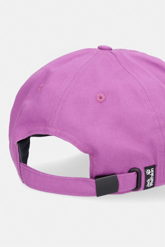 Akcesoria Jack Wolfskin czapka bejsbolowa bawełniana Celebrate The Paw A65772 fioletowy