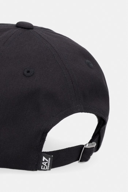 Akcesoria EA7 Emporio Armani czapka z daszkiem bawełniana AF15502.7X000597 czarny