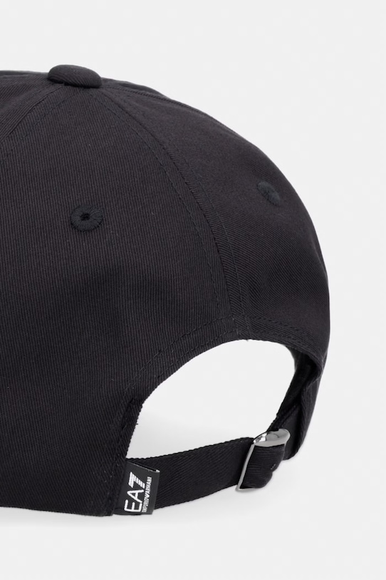 Akcesoria EA7 Emporio Armani czapka z daszkiem bawełniana AF15502.7X000597 czarny