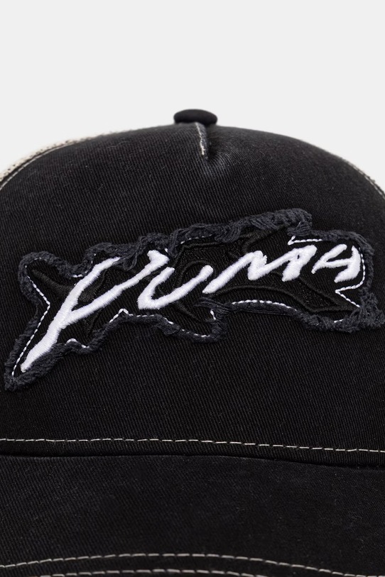 Puma Czapka Trucker bawełniana 026834 czarny SS26