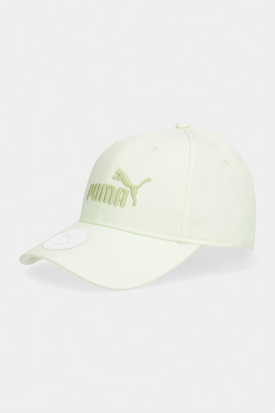 Puma czapka z daszkiem bawełniana Wardrobe Essential zielony 026835
