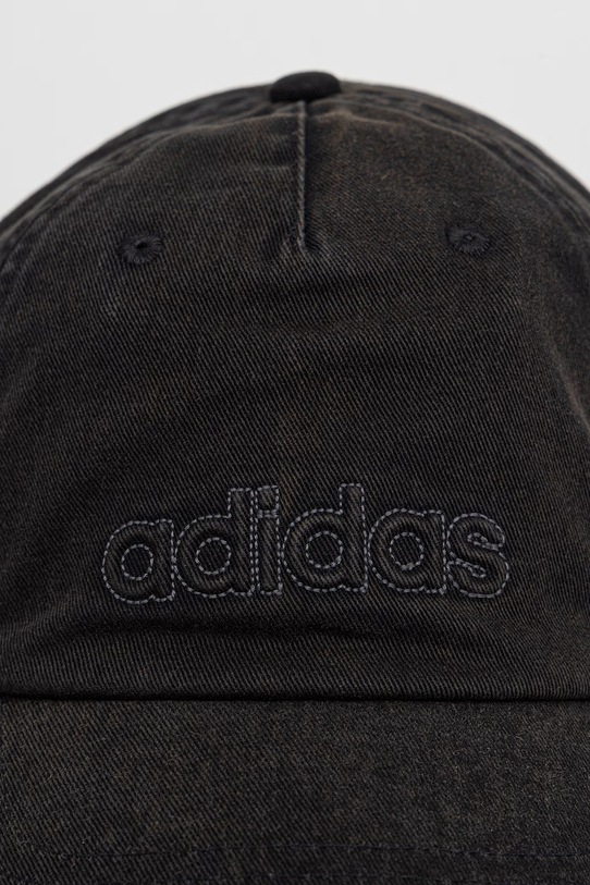 adidas czapka z daszkiem bawełniana KB2105 czarny SS26