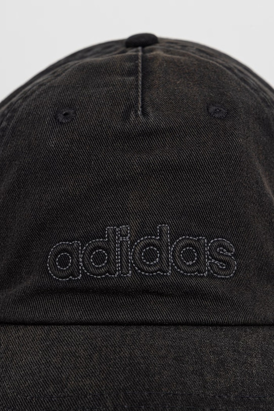 adidas czapka z daszkiem bawełniana KB2105 czarny SS26