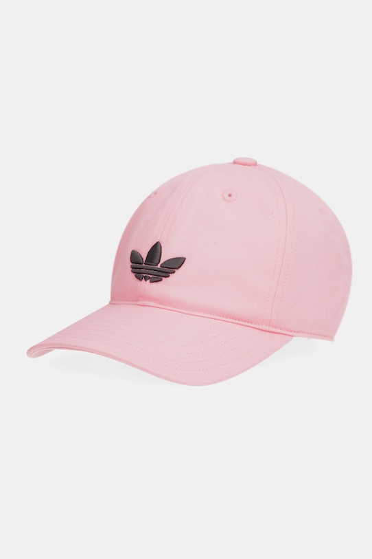 adidas Originals czapka z daszkiem bawełniana aplikacja różowy KC8034