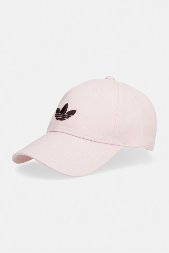 adidas Originals czapka z daszkiem bawełniana różowy KC8038