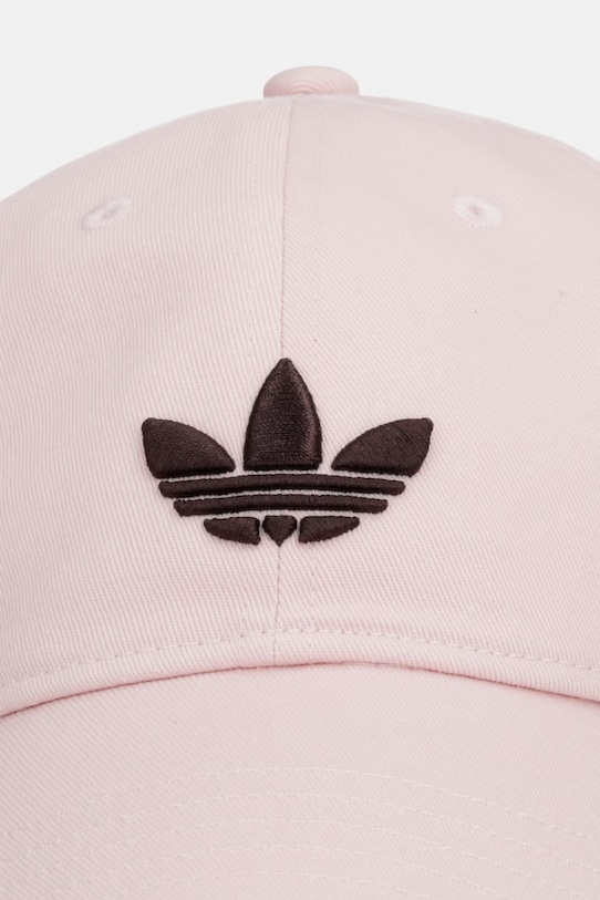 adidas Originals czapka z daszkiem bawełniana KC8038 różowy SS26