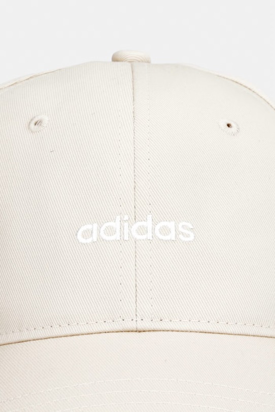 adidas czapka z daszkiem bawełniana KD2108 beżowy SS26