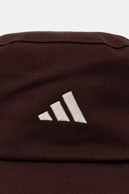 Akcesoria adidas kapelusz bawełniany KD2184 brązowy