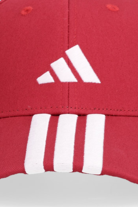 adidas czapka z daszkiem bawełniana KE5876 czerwony SS26