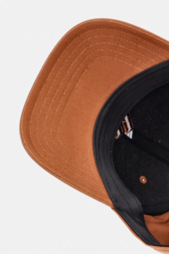 adidas czapka z daszkiem bawełniana brązowy KF0409