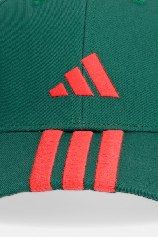 adidas czapka z daszkiem bawełniana KG0850 zielony SS26
