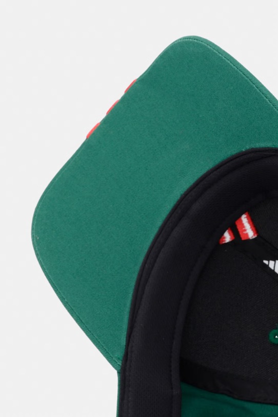 adidas czapka z daszkiem bawełniana zielony KG0850