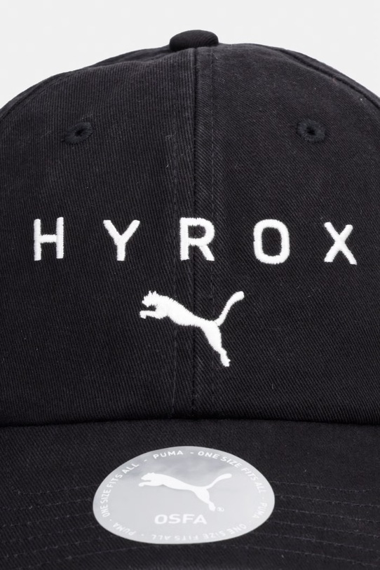 Bavlnená šiltovka Puma BB HYROX 026796 čierna SS26