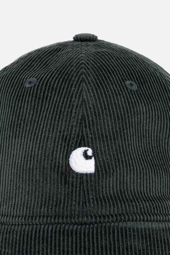 Samtana kapa sa šiltom Carhartt WIP Harlem Cap I036729.3T3XX zelena SS26