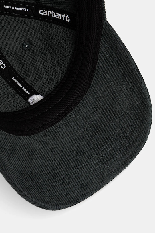 Samtana kapa sa šiltom Carhartt WIP Harlem Cap zelena I036729.3T3XX