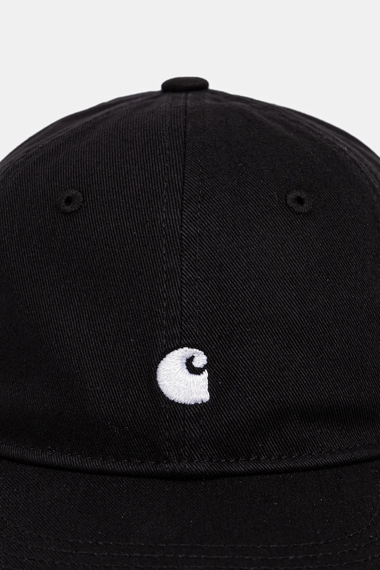 Carhartt WIP czapka z daszkiem bawełniana Madison Logo Cap I036730.0D2XX czarny SS26
