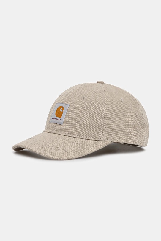 Carhartt WIP czapka z daszkiem bawełniana Canvas Cap bawełna beżowy I036653.3GEXX