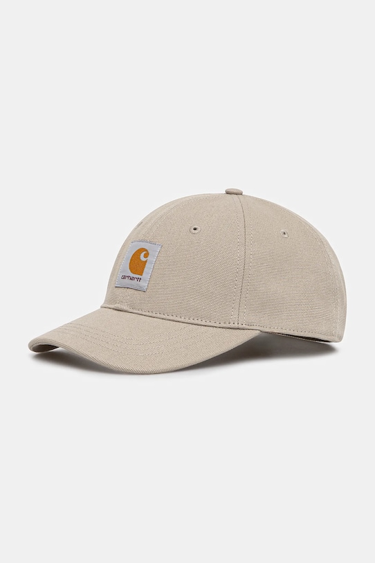 Carhartt WIP czapka z daszkiem bawełniana Canvas Cap bawełna beżowy I036653.3GEXX