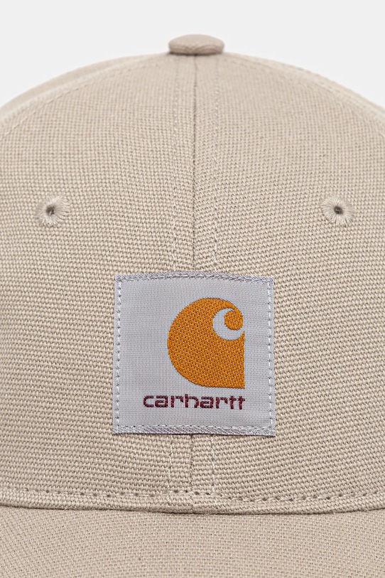 Carhartt WIP czapka z daszkiem bawełniana Canvas Cap I036653.3GEXX beżowy SS26