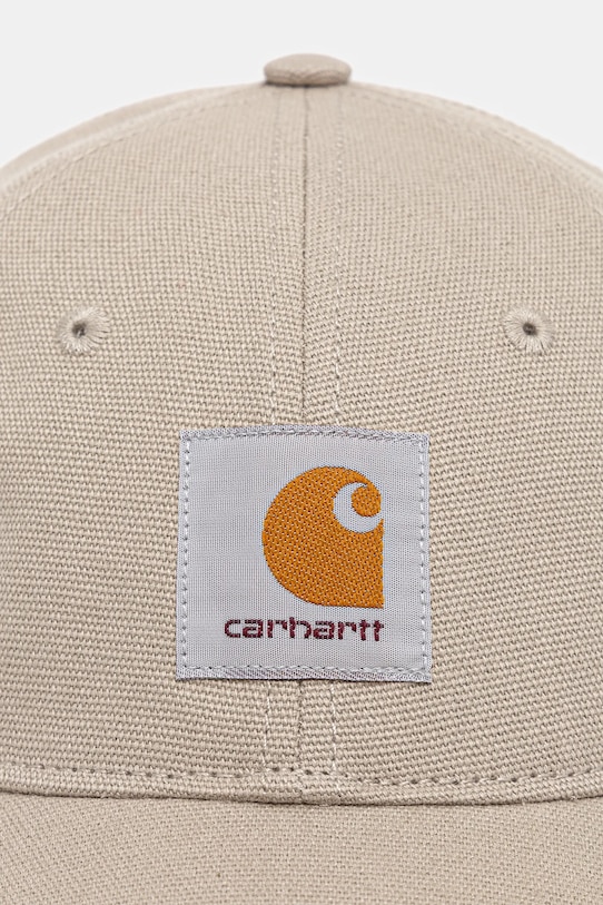 Carhartt WIP czapka z daszkiem bawełniana Canvas Cap I036653.3GEXX beżowy SS26