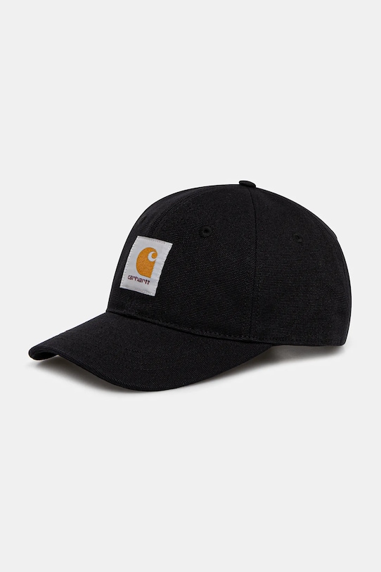 Carhartt WIP czapka z daszkiem bawełniana Canvas Cap bawełna czarny I036653.89XX