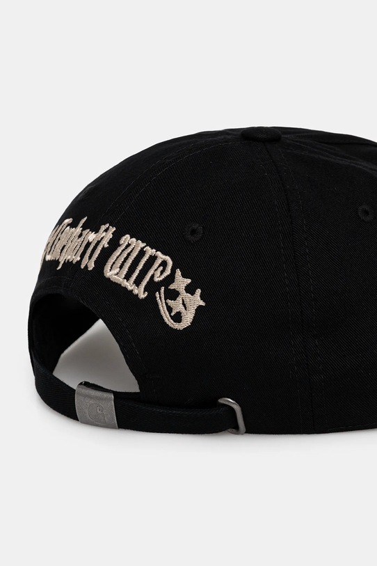 Akcesoria Carhartt WIP czapka z daszkiem bawełniana Commuting Tales Cap I036020.89XX czarny