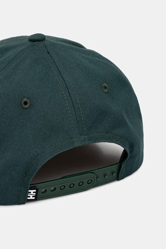 Akcesoria Helly Hansen czapka baseballowa bawełniana 67648 zielony